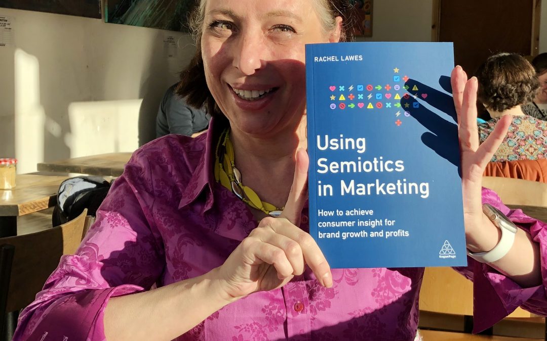 Unboxing my first book, “Using Semiotics in Marketing: How to achieve consumer insight for brand growth and profits.”