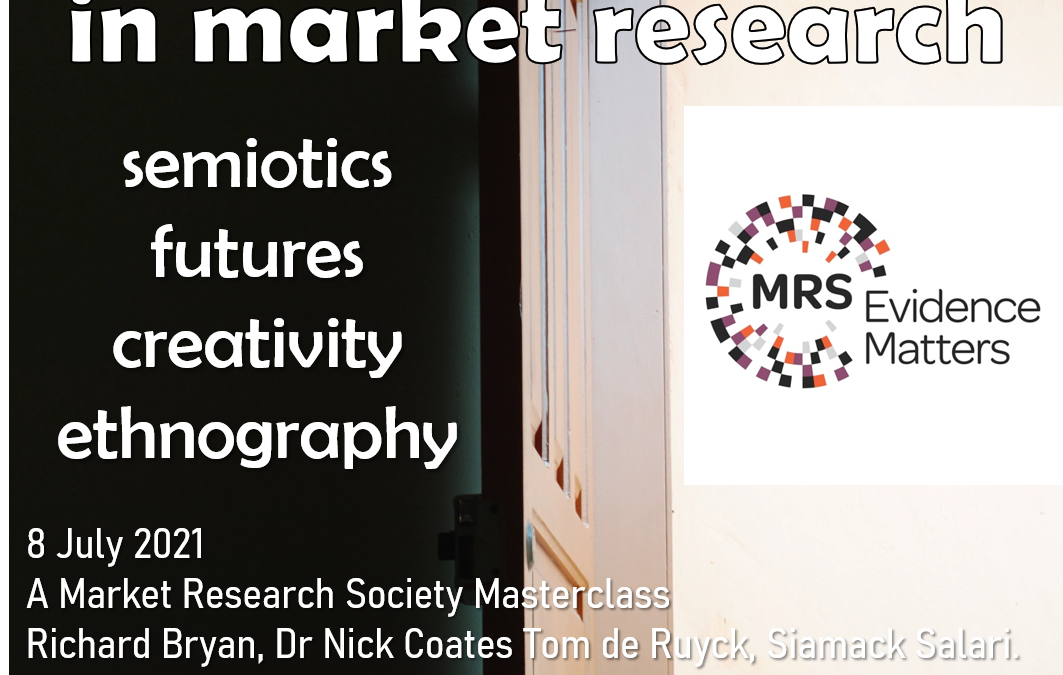 BOOK YOUR PLACE NOW! MRS Advanced Thinking in Qualitative Research Masterclass 8 July 2021