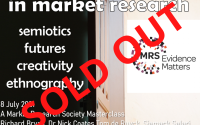 SOLD OUT! MRS Advanced Thinking in Qualitative Research Masterclass 8 July 2021